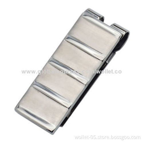 High-quality Stainless Steel Money Clip for Men, OEM/ODM Orders are Welcome